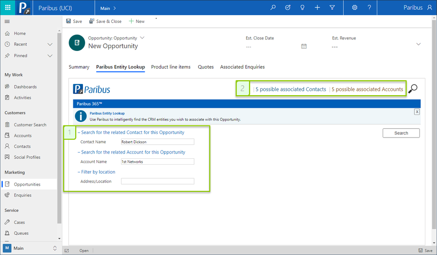 Smart Entity Lookups for Microsoft Dynamics 365 CRM
