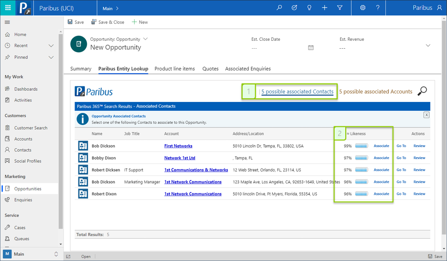 Dynamics 365 CRM Smart Entity Lookups with Paribus 365™