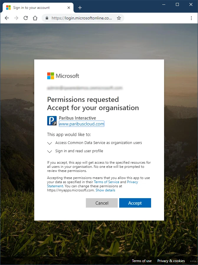 Paribus Cloud / Paribus 365™ – Active Directory Authentication